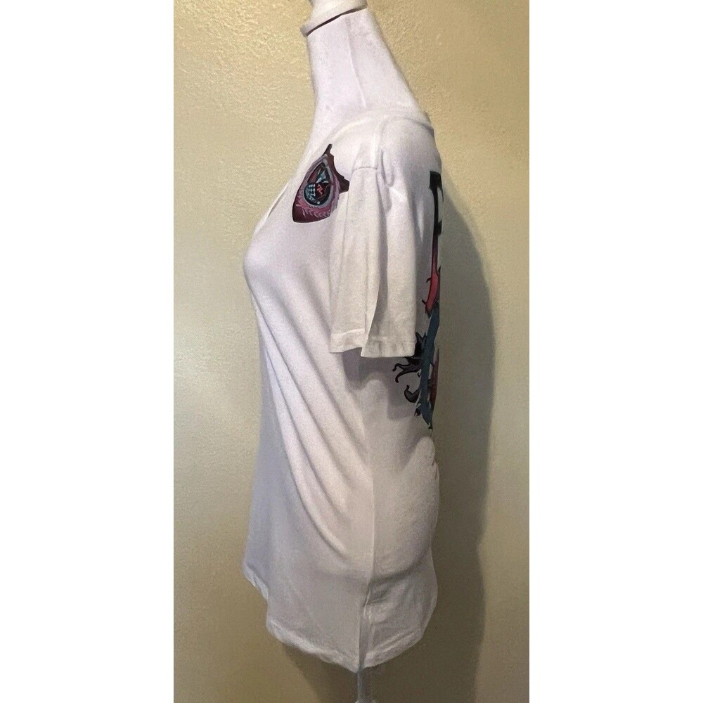 Fox Racing Moto is Life Established 1974 White Graphic Womens SS TShirt Sz L NWT - Picture 4 of 9